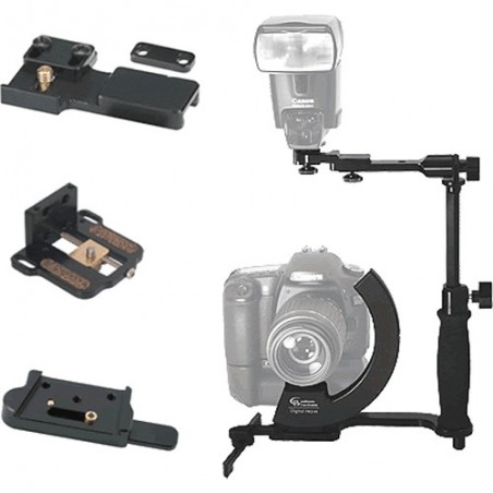 Custom Brackets Soporte Rotativo Camara Flash Digital  Pro -M Kit