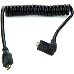 Atomos Cable Acodado Espiral 30-45cm Micro HDMI a Micro HDMI