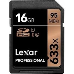 Lexar SD 16GB 633X 95MB PROFESIONAL