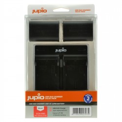Jupio Kit Canon 2 Baterias LP-E6 + Cargador Dual USB