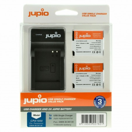 Jupio Kit Batería DMW-BCM13E + Cargador USB