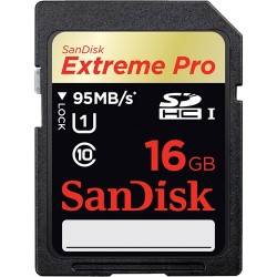 SanDisk 16 GB SDHC Memory Card Extreme Pro Class 10 UHS-I 