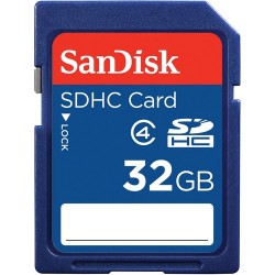 SanDisk 32GB SDHC Memory Card Class 4