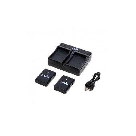 Jupio Kit Fujifilm 2 Baterias NP-W126s + Cargador USB