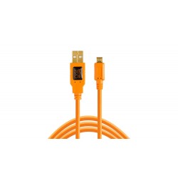 Cable Tether USB 2.0 a Micro-B 5-Pin