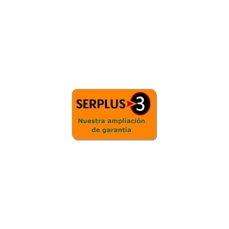 Ampliación de garantía Serplus3 Naranja