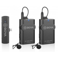 Kit Microfono Boya WM4 PRO 2TX + 1RX USB C