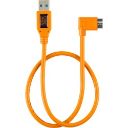 TetherPro USB 3.0 a Micro B en L | Cable USB a micro B en L TetherTools