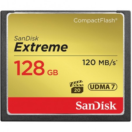 SanDisk 128 GB Extreme Compact Flash (120MB/s)