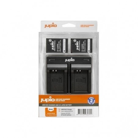 Jupio Charger Kit + 2 Batteries LP-E12