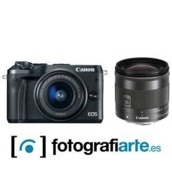 Canon Eos M6 Mark II + 15-45mm + 11-22mm + Viewfinder